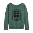 thumbnail image 1 of Disney - Haunted Mansion Parks Attraction - Tomb Sweet Tomb - Women's Lightweight French Terry Long Sleeve Shirt, 1 of 5