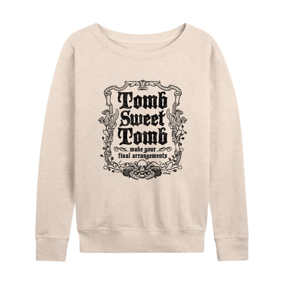Disney - Haunted Mansion Parks Attraction - Tomb Sweet Tomb - Women's Lightweight French Terry Long Sleeve Shirt