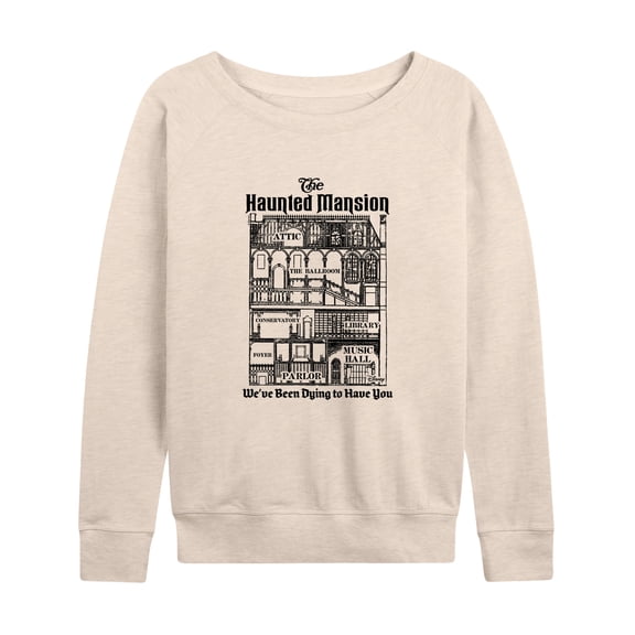 Disney - Haunted Mansion Parks Attraction - Dying to Have You - Women's Lightweight French Terry Long Sleeve Shirt