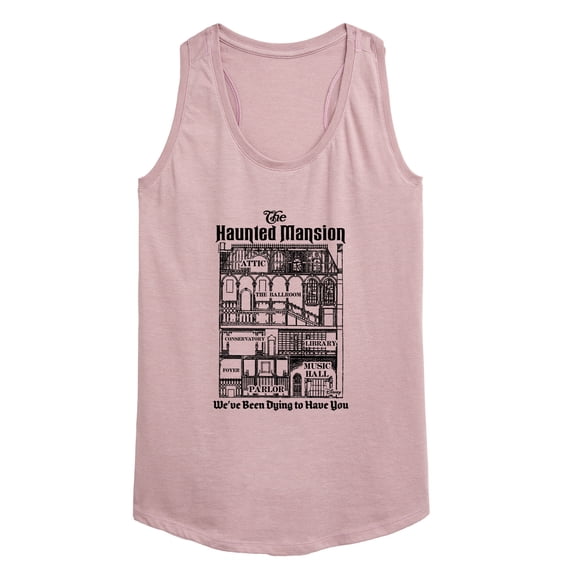 Disney - Haunted Mansion Parks Attraction - We've Been Dying to Have You - Women's Racerback Tank Top