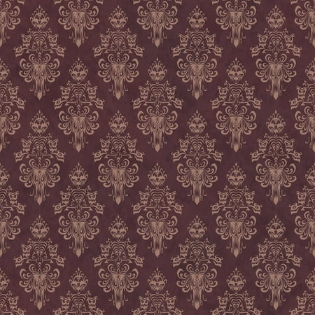 RoomMates Disney Haunted Mansion Peel and Stick Wallpaper, 1 Roll, Maroon