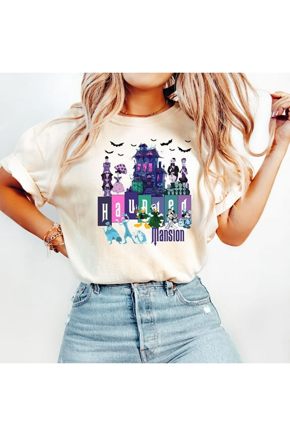 Haunted Mansion Shirt, Vintage Haunted Mansion Shirt, Shirt, Party Tee, Witch Shirt, S-5Xl Shirt