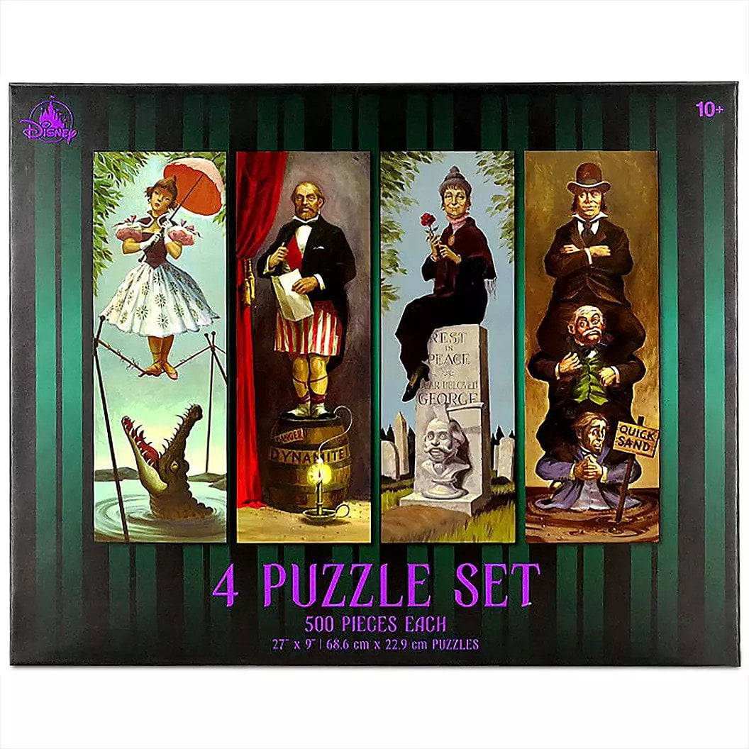 Disney Puzzle Set - The Haunted Mansion Stretching Room - 4 Piece