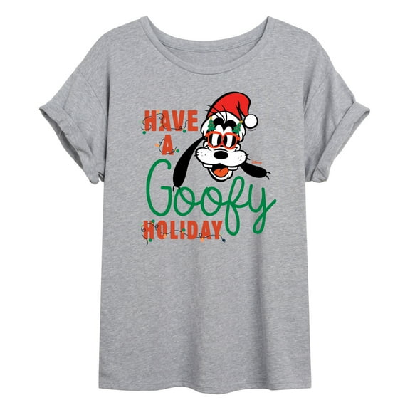 Disney - Have A Goofy Holiday - Juniors Ideal Flowy Muscle T-Shirt