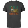 thumbnail image 1 of Disney Have a Goofy Christmas Tangled Lights Funny - Short Sleeve Cotton T-Shirt for Adults - Customized-Charcoal, 1 of 5