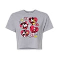 thumbnail image 1 of Disney - Heart Grid - Cropped Tee, 1 of 4