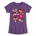thumbnail image 1 of Disney - Heart Grid - Toddler & Youth Girls Short Sleeve Graphic T-Shirt, 1 of 5