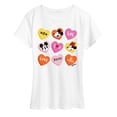 thumbnail image 1 of Disney - Heart Grid - Women's Short Sleeve Graphic T-Shirt, 1 of 4