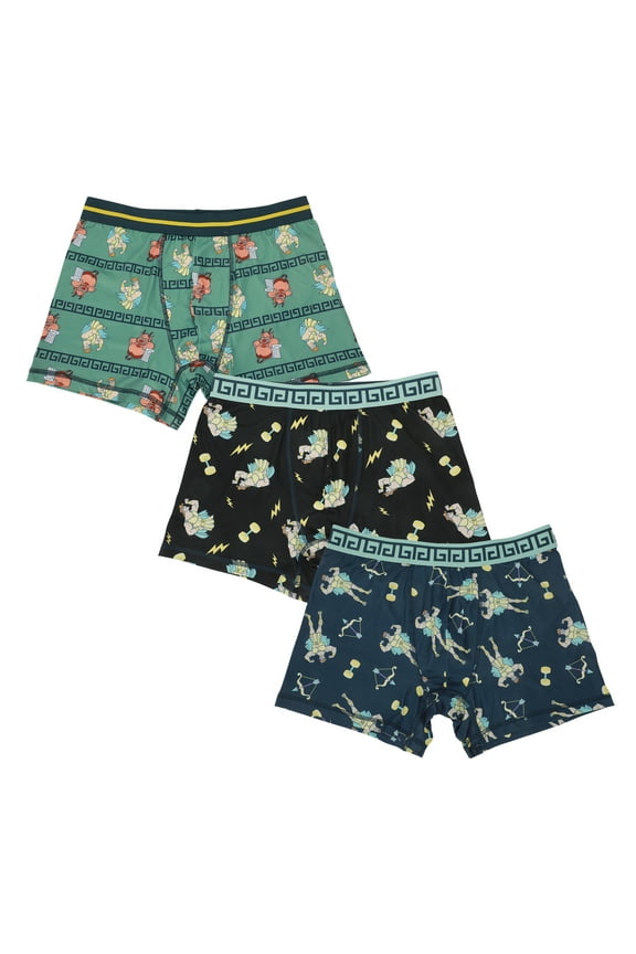 Disney Hercules Hero's Strength Men's 3-Pack Boxer Briefs-Large