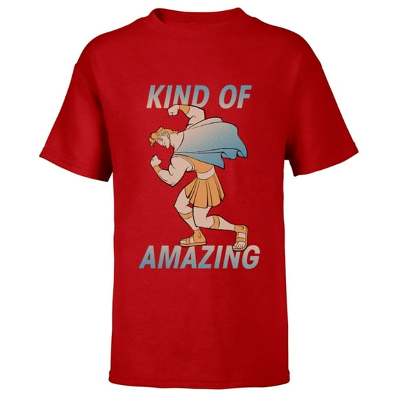 Disney Hercules Kind of Amazing T-Shirt - Short Sleeve T-Shirt for Kids - Customized-Red