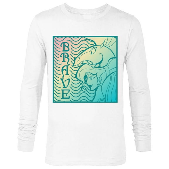 Disney Hercules Meg Megara Pegasus Brave - Long Sleeve T-Shirt for Men - Customized-White