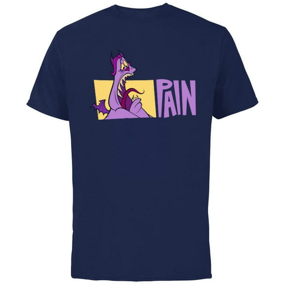 Disney Hercules Pain - Short Sleeve Cotton T-Shirt for Adults – Customized-Navy