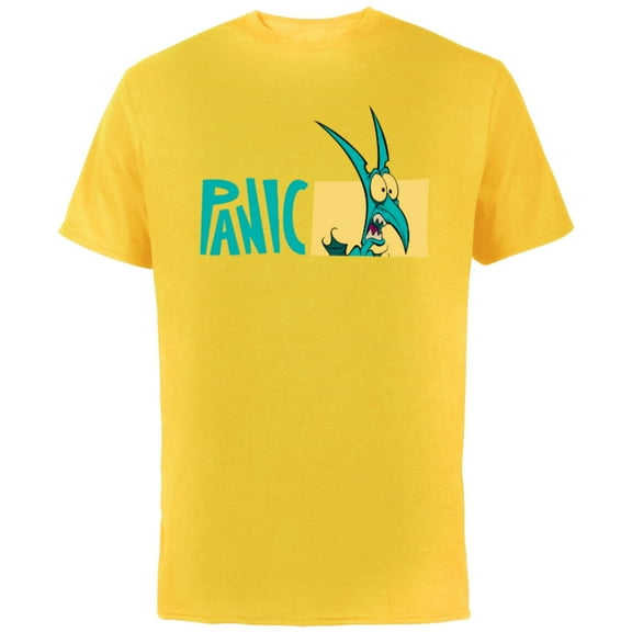 Disney Hercules Panic - Short Sleeve Cotton T-Shirt for Adults – Customized-Yellow