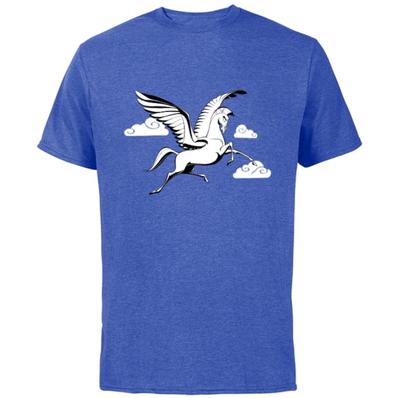 Disney Hercules Pegasus Winged Horse - Short Sleeve Cotton T-Shirt for Adults - Customized-Royal Heather
