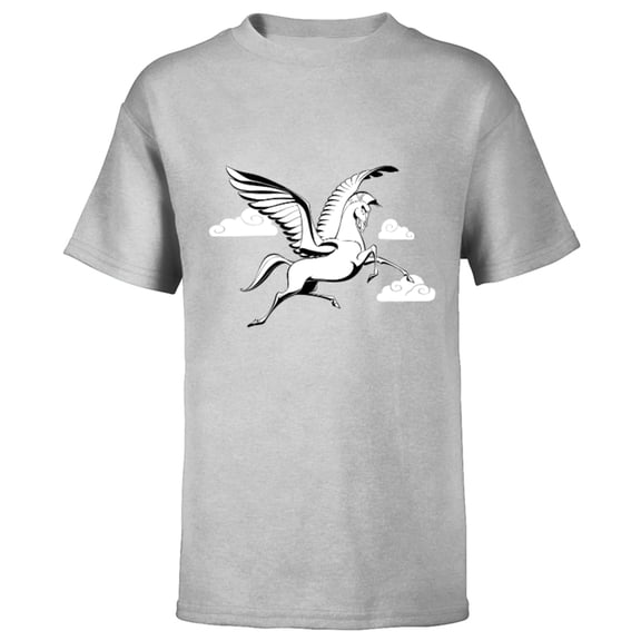 Disney Hercules Pegasus Winged Horse - Short Sleeve T-Shirt for Kids – Customized-Athletic Heather