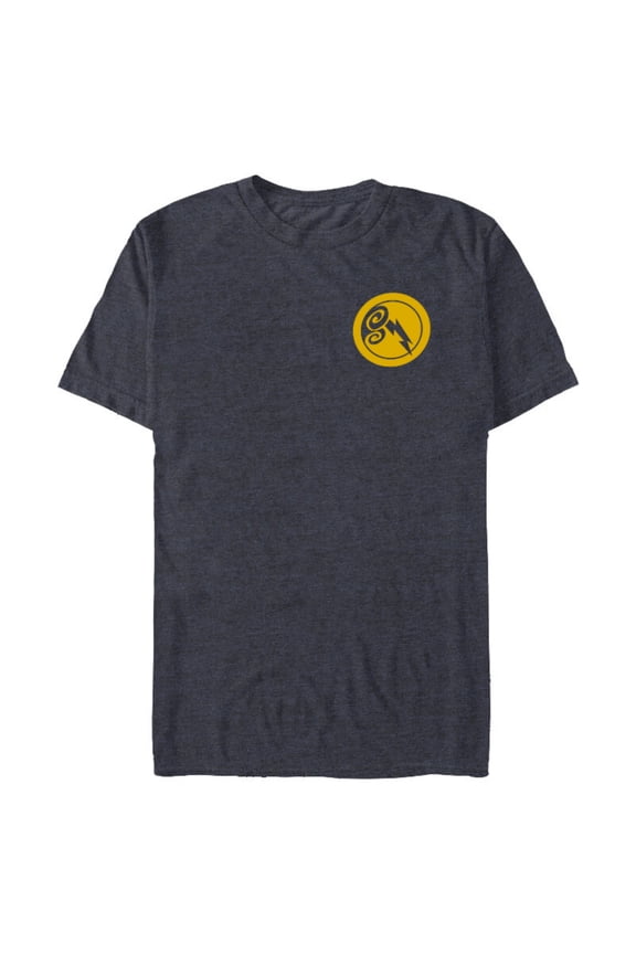 Disney Hercules Zeus Lightning Bolt - Short Sleeve Blended T-Shirt for Adults – Customized-Navy Heather