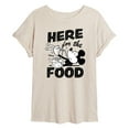 thumbnail image 1 of Disney - Here For The Food - Juniors Ideal T-Shirt, 1 of 5