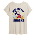 thumbnail image 1 of Disney - Here For The Snacks - Women's Oversized T-Shirt, 1 of 5