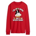 thumbnail image 1 of Disney - Here To Pay For Everything - Men's Long Sleeve Graphic T-Shirt, 1 of 3