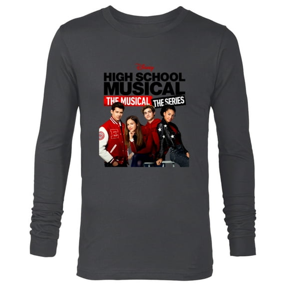 Disney High School Musical The Musical The Series Cast - Long Sleeve T-Shirt for Men - Customized-Charcoal Heather