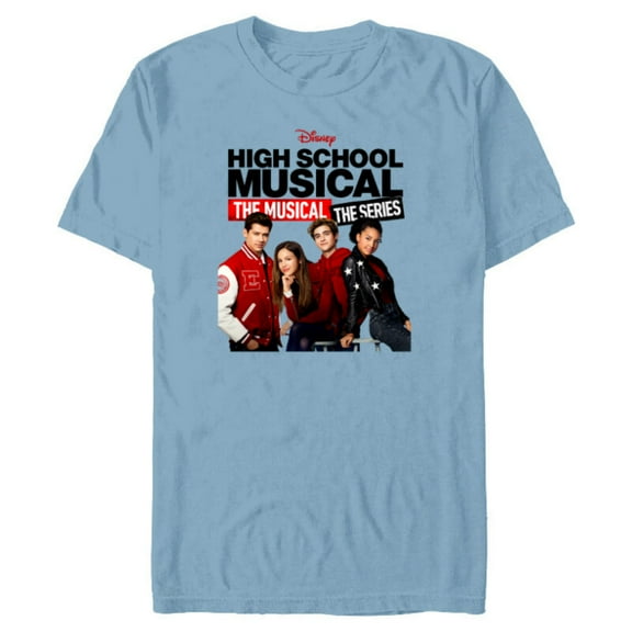 Disney High School Musical The Musical The Series Cast - Short Sleeve Blended T-Shirt for Adults - Customized-Ocean Blue
