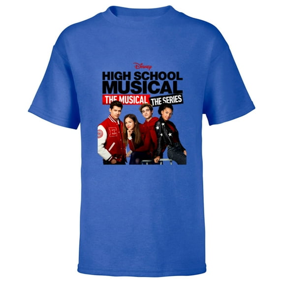 Disney High School Musical The Musical The Series Cast - Short Sleeve T-Shirt for Kids - Customized-Royal