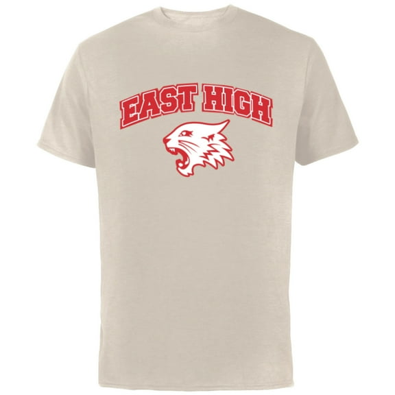 Disney High School Musical The Musical The Series East High - Short Sleeve Cotton T-Shirt for Adults - Customized-Natural