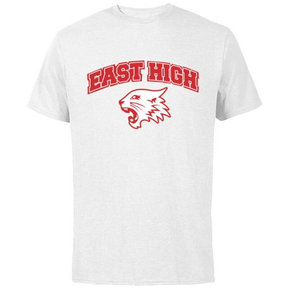 Disney High School Musical The Musical The Series East High - Short Sleeve Cotton T-Shirt for Adults - Customized-White