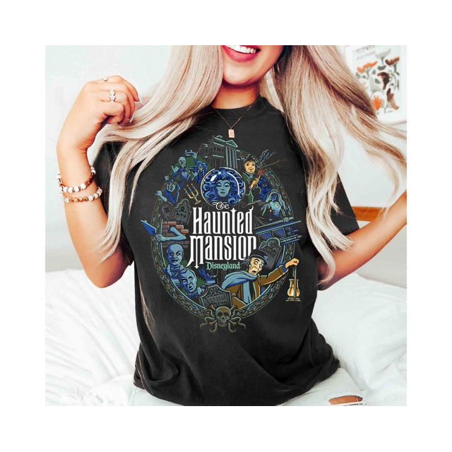 Disney Hitchhiking Ghosts Madame Leota Hatbox Ghost Shirt, Haunted