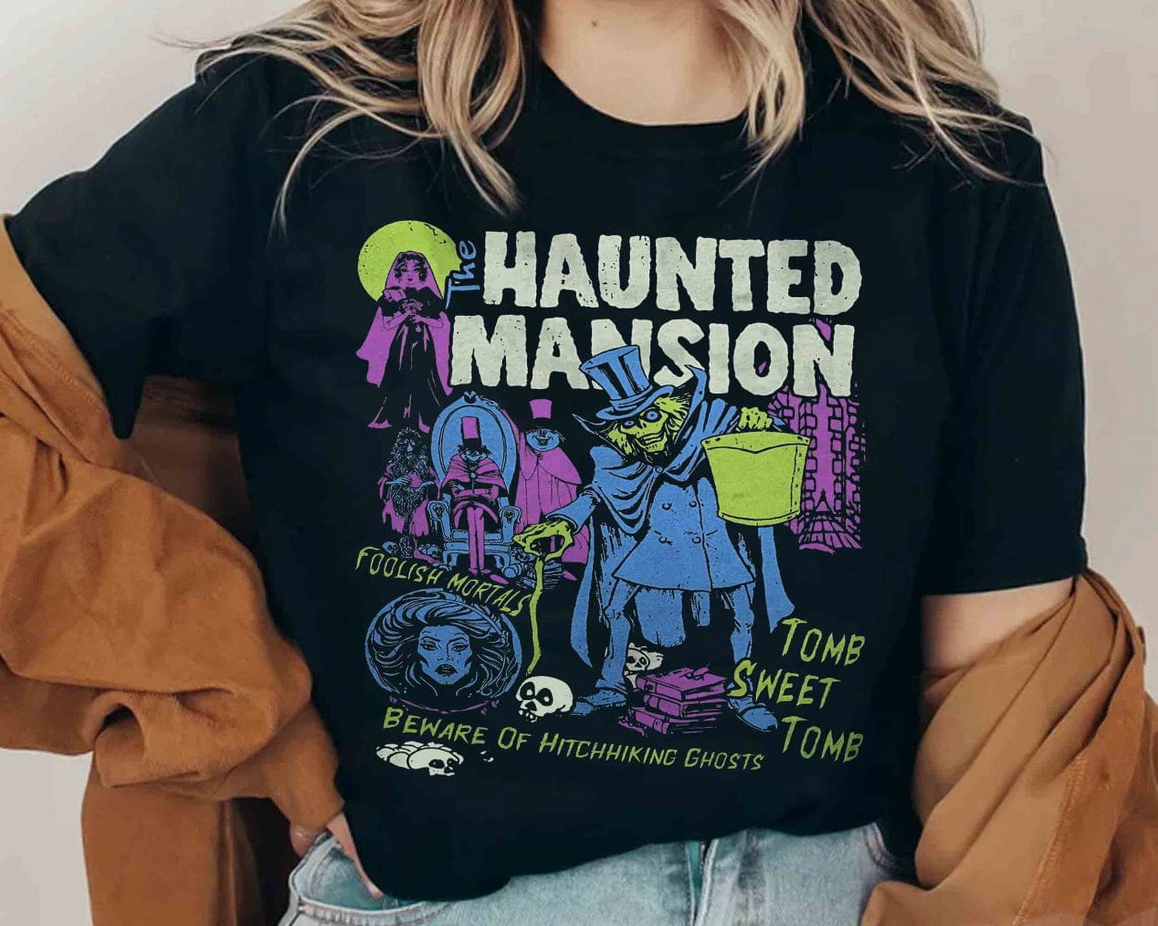 Disney Hitchhiking Ghosts Madame Leota Hatbox Ghost Shirt, Haunted