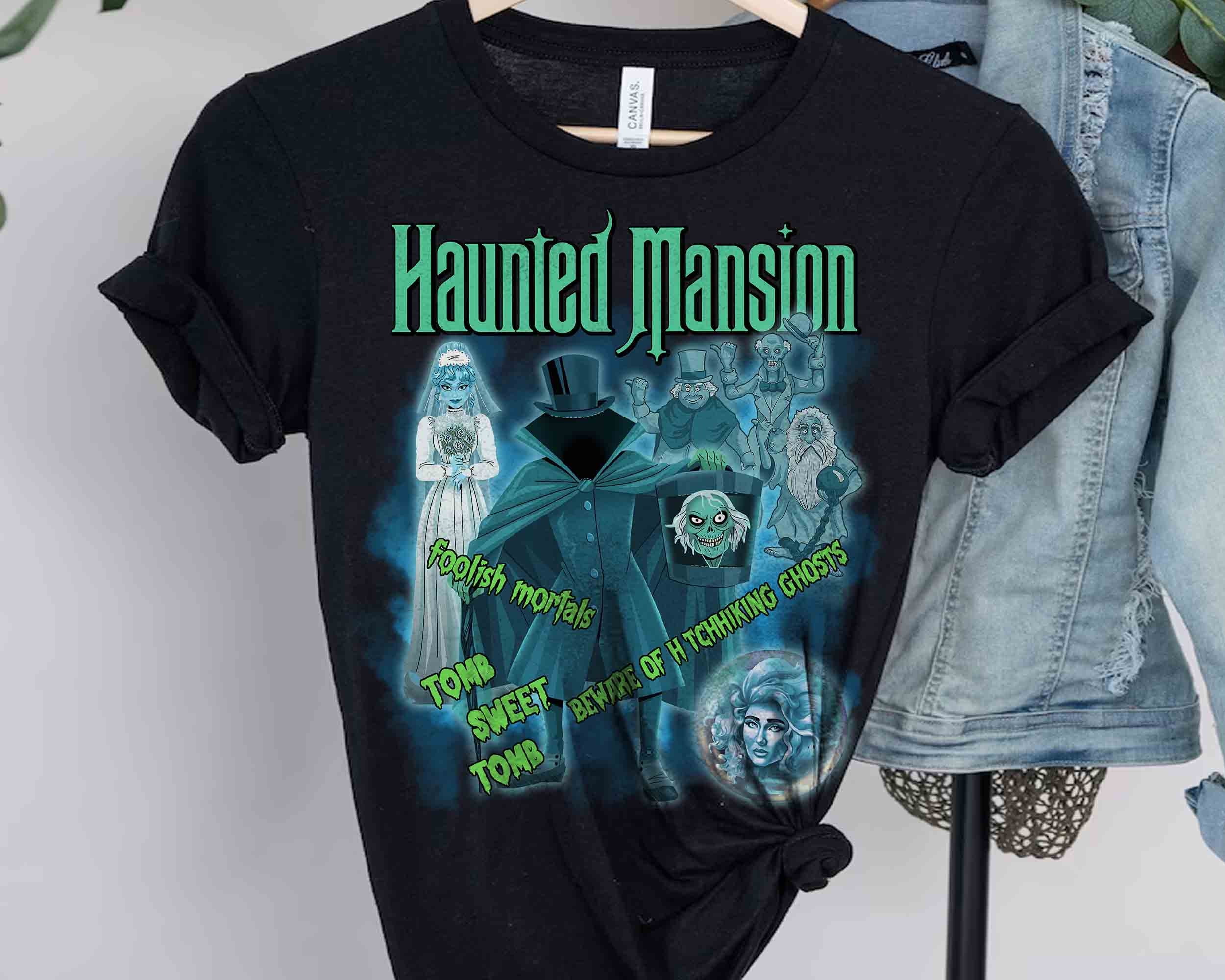 Disney Hitchhiking Ghosts Madame Leota Hatbox Ghost Shirt, Haunted