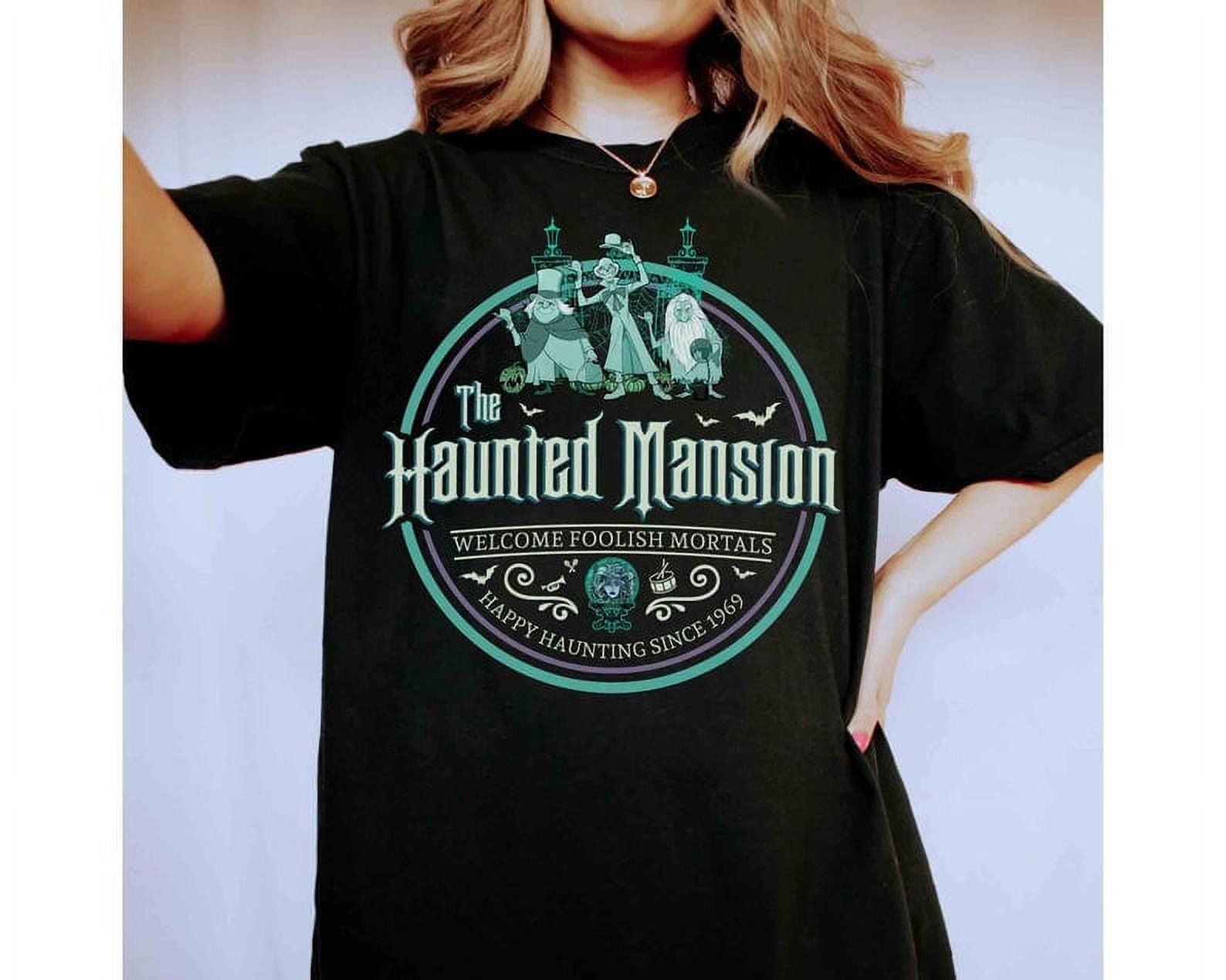 Disney Hitchhiking Ghosts Vintage Shirt, The Haunted Mansion Halloween