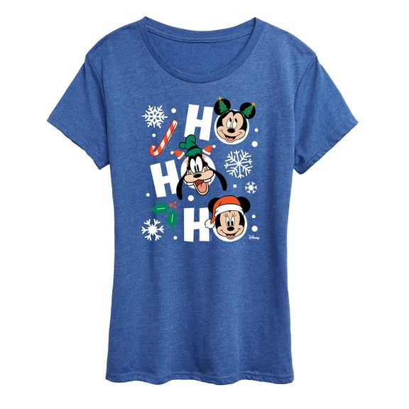 Disney - Ho Ho Ho Characters - Women's Short Sleeve Graphic T-Shirt