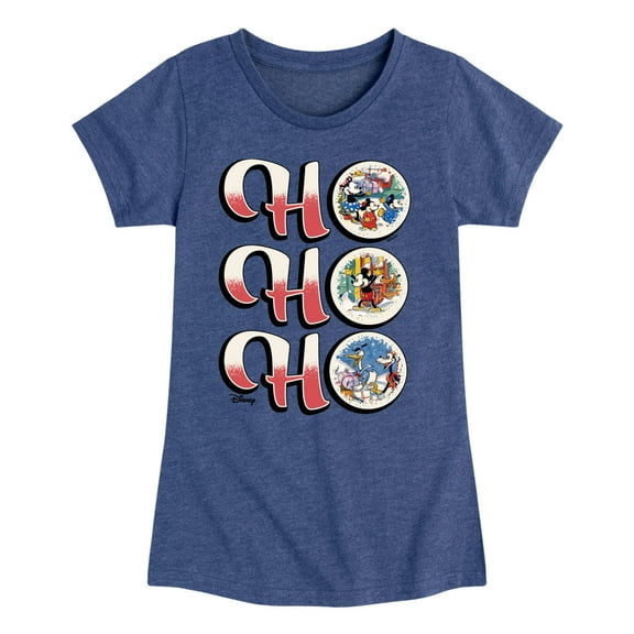Disney - Ho Ho Ho - Toddler & Youth Girls Short Sleeve Graphic T-Shirt