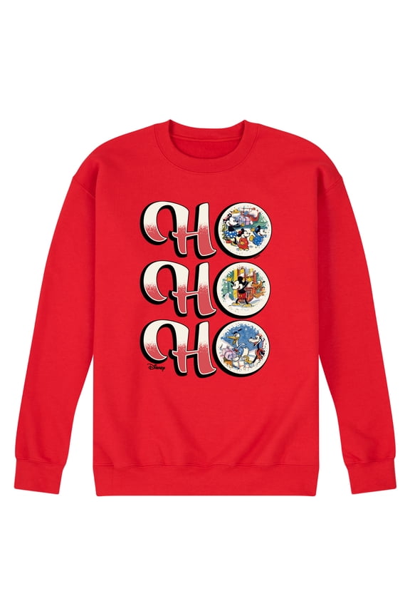 - Ho Ho Ho Vintage Mickey And Friends Graphic Fleece Sweatshirt
