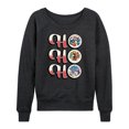 thumbnail image 1 of Disney - Ho Ho Ho - Women's Lightweight French Terry Long Sleeve Shirt, 1 of 5