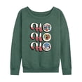 thumbnail image 1 of Disney - Ho Ho Ho - Women's Lightweight French Terry Long Sleeve Shirt, 1 of 5