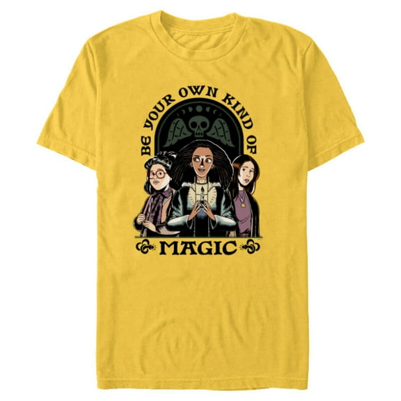 Disney Hocus Pocus 2 Be Your Own Kind Of Magic - Short Sleeve Blended T-Shirt for Adults - Customized-Yellow