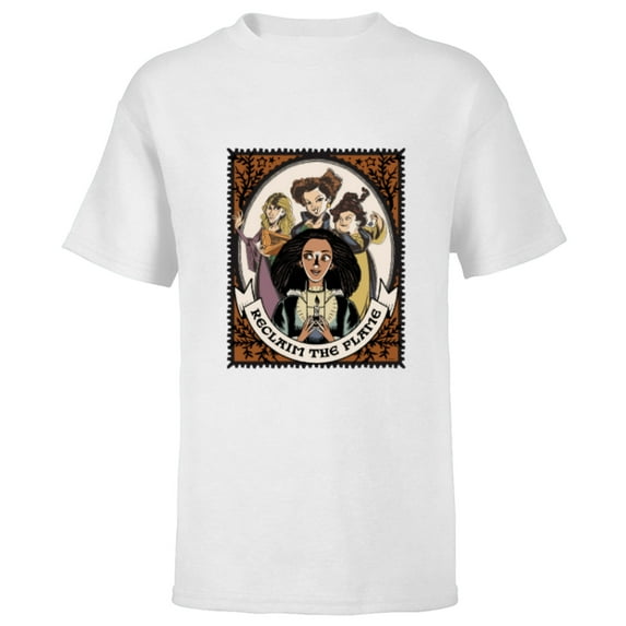 Disney Hocus Pocus 2 Becca Reclaim the Flame - Short Sleeve T-Shirt for Kids - Customized-White