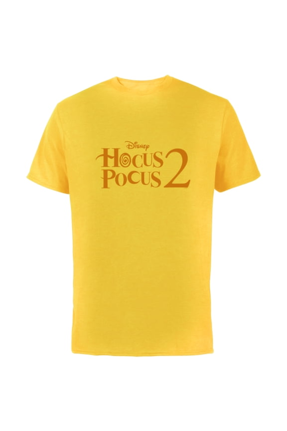Hocus Pocus 2 Logo - Short Sleeve Cotton T-Shirt for Adults - Customized-Yellow