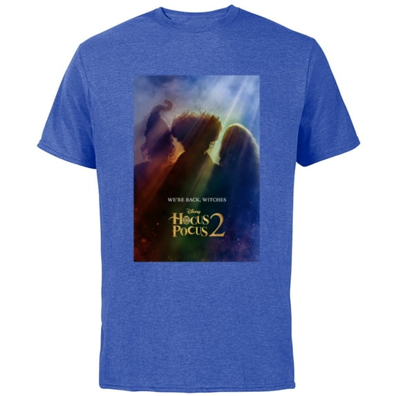 Disney Hocus Pocus 2 Poster - Short Sleeve Cotton T-Shirt for Adults - Customized-Royal Heather