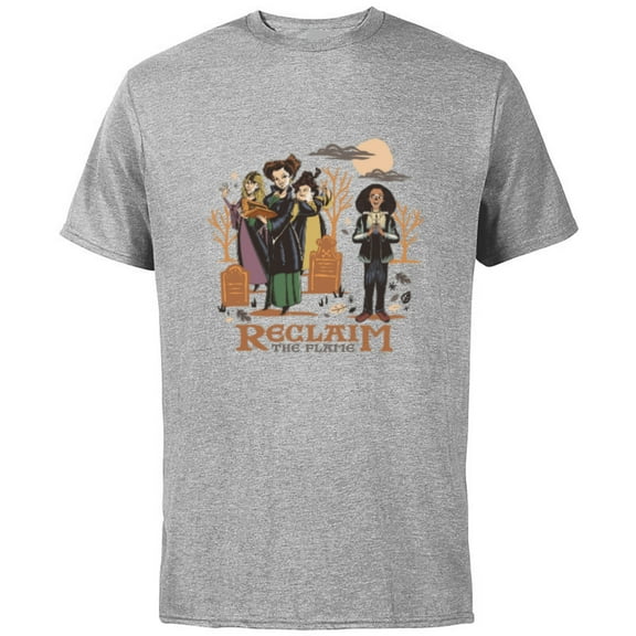 Disney Hocus Pocus 2 Reclaim the Flame - Short Sleeve Cotton T-Shirt for Adults - Customized-Athletic Heather
