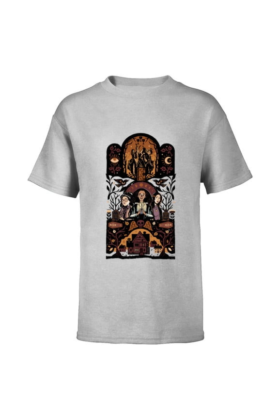 Hocus Pocus 2 Spooky Halloween - Short Sleeve T-Shirt for Kids - Customized-Athletic Heather