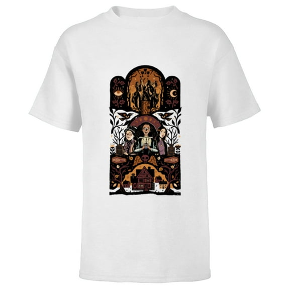 Disney Hocus Pocus 2 Spooky Halloween - Short Sleeve T-Shirt for Kids - Customized-White