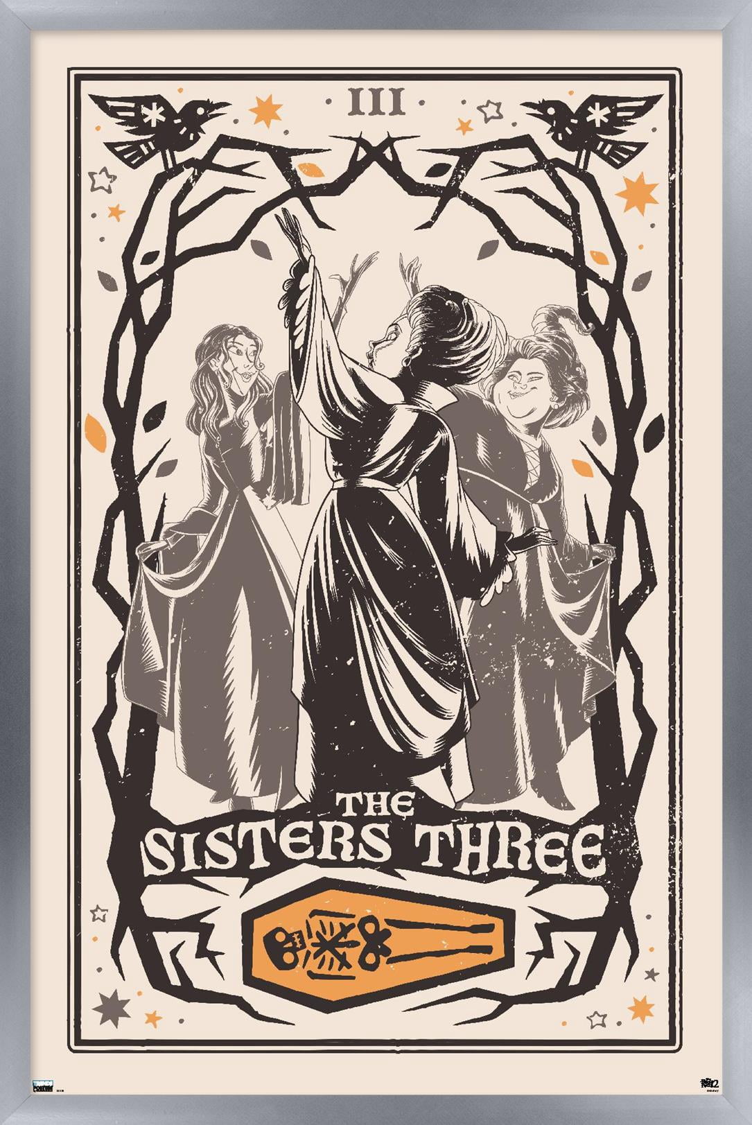 Disney Hocus Pocus 2 - The Sisters Three Wall Poster, 22.375" x 34" Framed