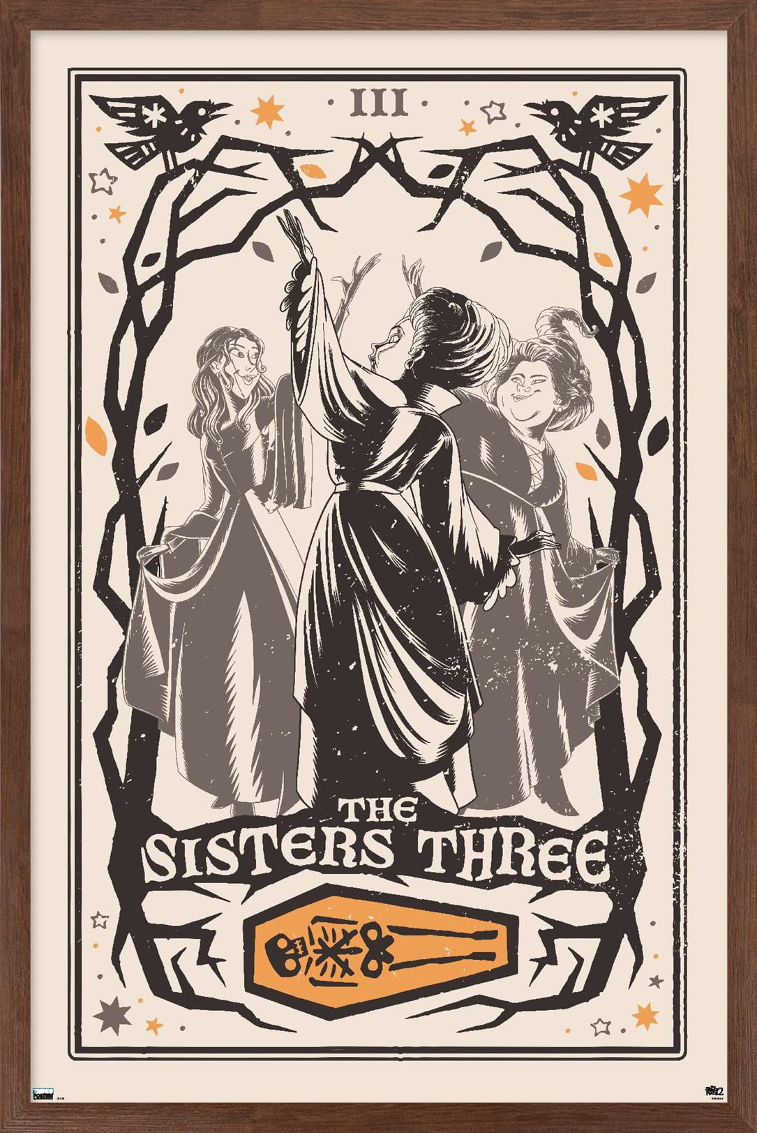 Disney Hocus Pocus 2 - The Sisters Three Wall Poster, 22.375" x 34" Framed
