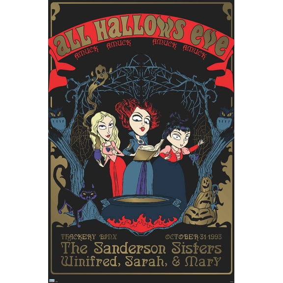 Disney Hocus Pocus - All Hallows Eve Wall Poster, 14.725" x 22.375"