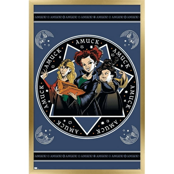 Disney Hocus Pocus - Amuck Wall Poster, 14.725" x 22.375", Framed
