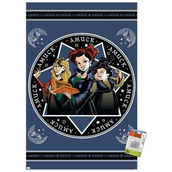 Disney Hocus Pocus - Amuck Wall Poster with Pushpins, 22.375" x 34"