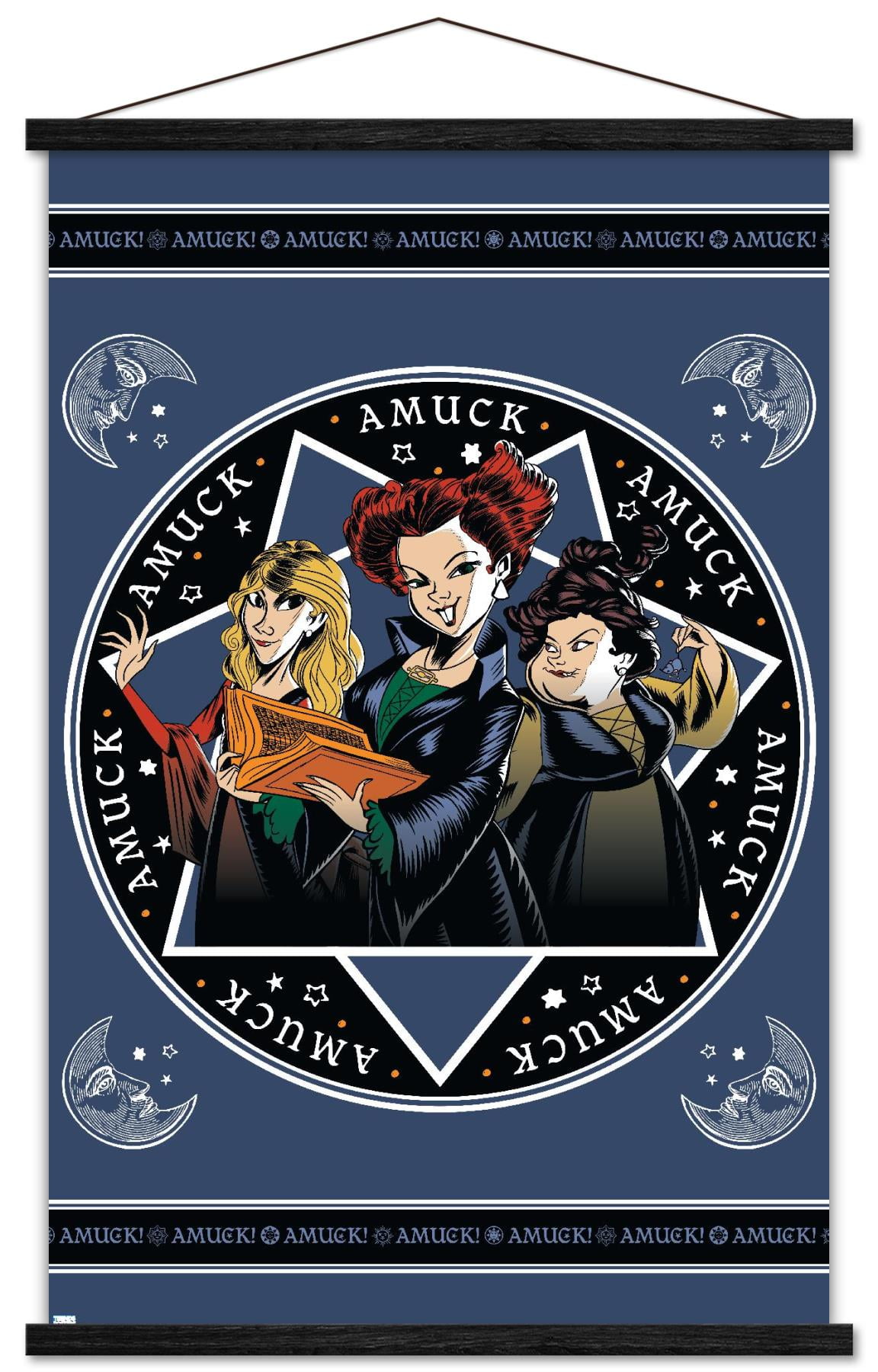 Disney Hocus Pocus - Amuck Wall Poster with Wooden Magnetic Frame, 22.375" x 34"